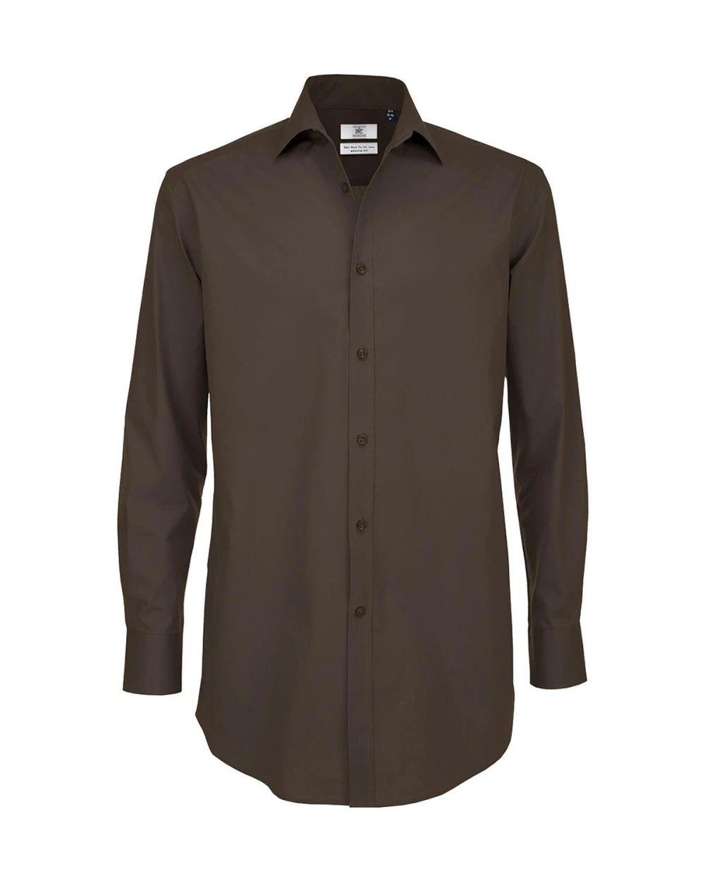Hemden B&C Black Tie LSL/men Shirt voor bedrukking &amp; borduring