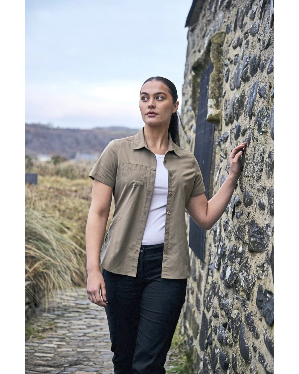 Hemden CRAGHOPPERS EXPERT Expert Womens Kiwi Short Sleeved Shirt voor bedrukking &amp; borduring