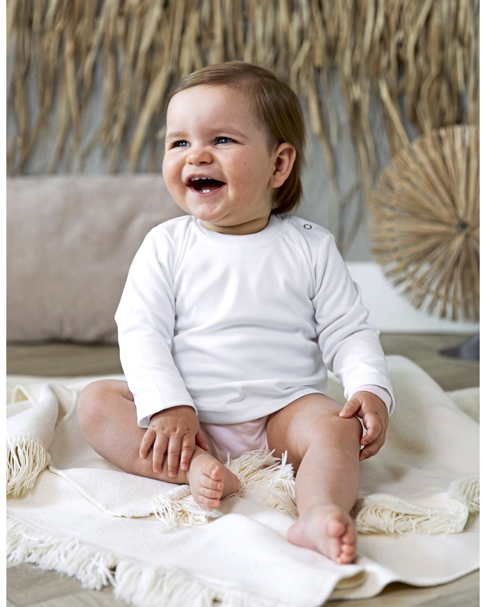 T-shirts LINK SUBLIME Long Sleeve Baby T-Shirt Polyester voor bedrukking &amp; borduring