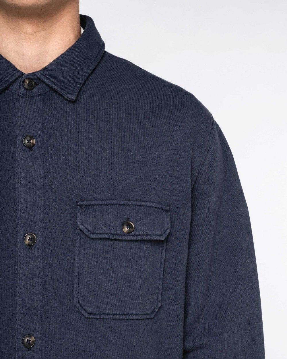 NATIVE SPIRIT Umweltfreundliche Ausgewaschenes Herren Überhemd aus gebürstetem Molton Hemden personalisierbar