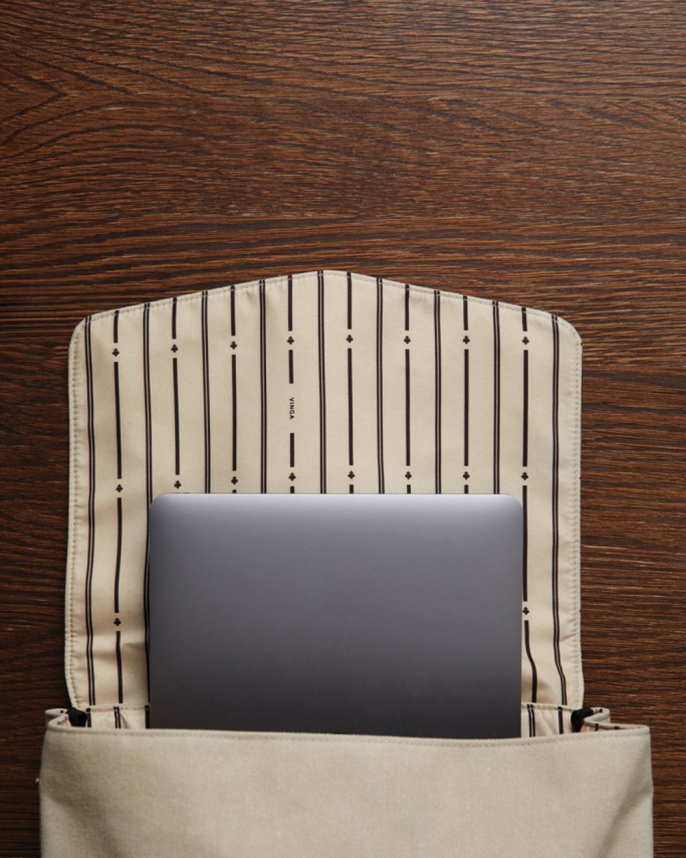 VINGA VINGA Bosler Rucksack aus GRS recyceltem Canvas Taschen personalisierbar