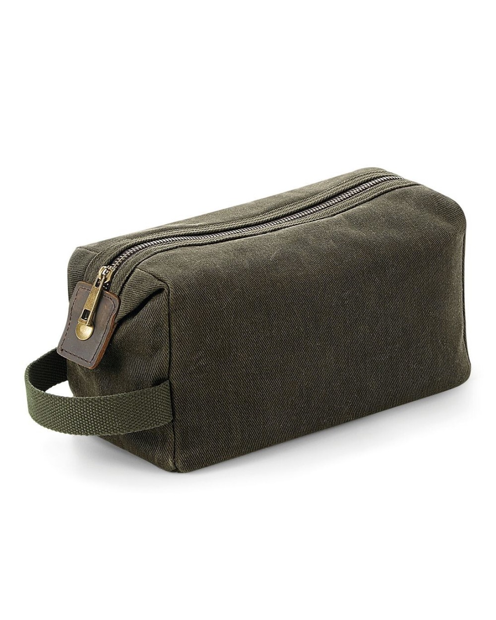 Tassen & Zakken QUADRA HERITAGE WAXED CANVAS WASH BAG voor bedrukking &amp; borduring