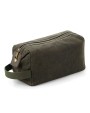 Tassen & Zakken QUADRA HERITAGE WAXED CANVAS WASH BAG voor bedrukking &amp; borduring