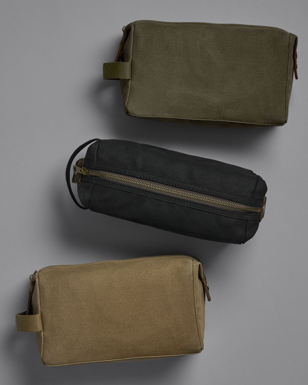 Tassen & Zakken QUADRA HERITAGE WAXED CANVAS WASH BAG voor bedrukking &amp; borduring