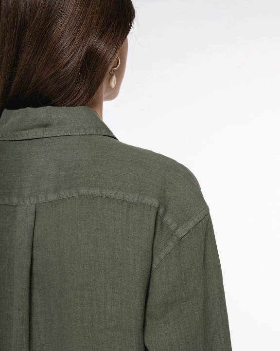 SPASSO Hemdblusenkleid aus Leinen für Damen Kleider personalisierbar