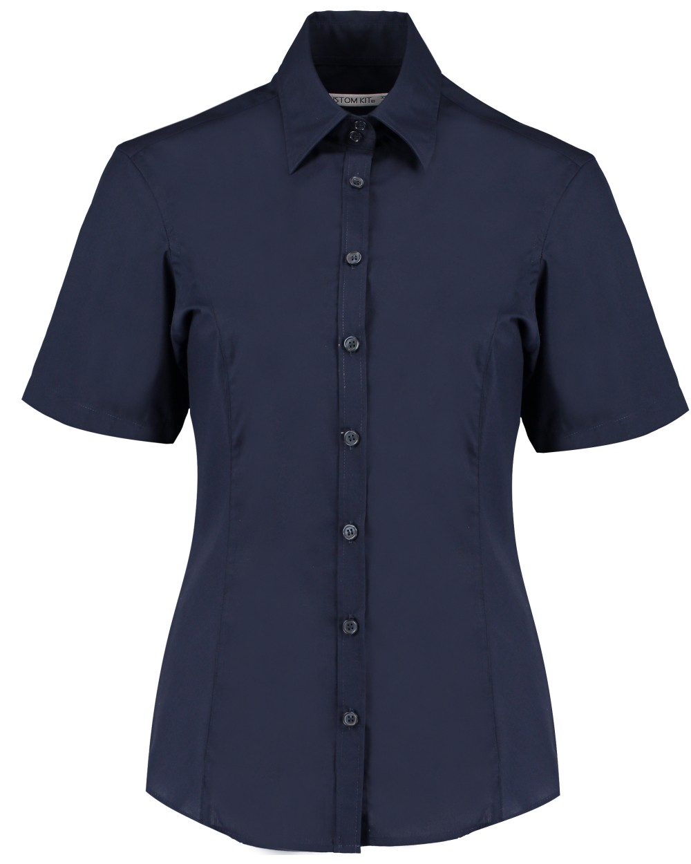 Hemden KUSTOM KIT Tailored Fit Business Shirt Short Sleeve voor bedrukking &amp; borduring