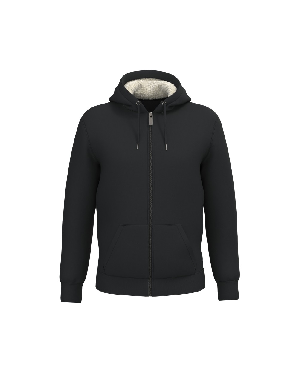 NATIVE SPIRIT Umweltfreundliches Unisex-Sweatshirt mit Reißverschluss und Sherpa-Futter Sweatshirts personalisierbar