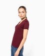 KARIBAN Damen-T-Shirt BIO150 IC mit V-Ausschnitt T-Shirts personalisierbar