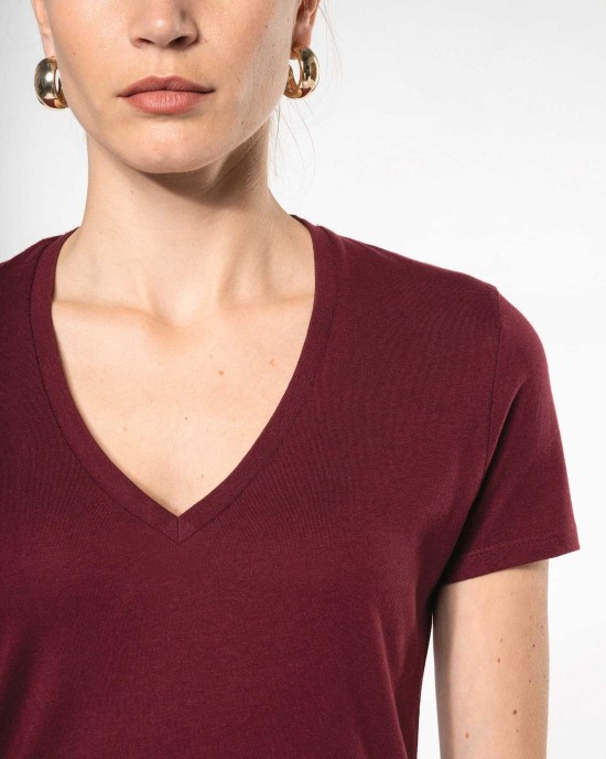 T-Shirts personnalisable Kariban T-shirt BIO150 IC col V femme