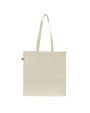 Tassen & Zakken 4DO Fairtrade katoenen tas ecru lang 140g/m² 38x10x42cm voor bedrukking &amp; borduring