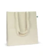 Tassen & Zakken 4DO Fairtrade katoenen tas ecru lang 140g/m² 38x10x42cm voor bedrukking &amp; borduring