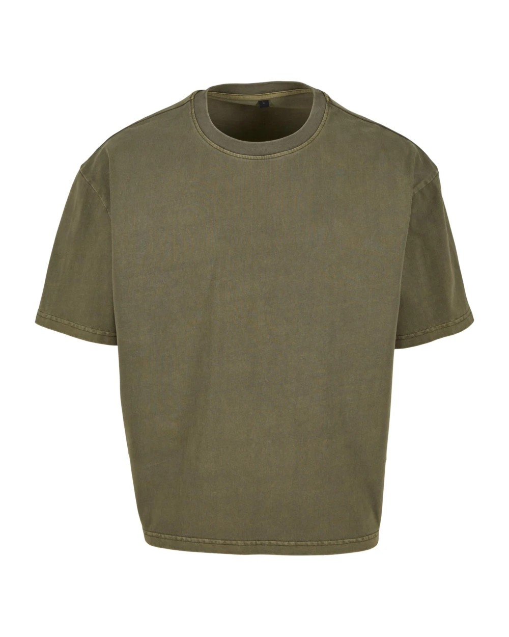 T-shirts BUILD YOUR BRAND VINTAGE CROPPED HEAVY OVERSIZE TEE voor bedrukking &amp; borduring