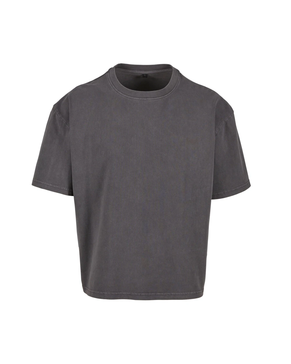 T-shirts BUILD YOUR BRAND VINTAGE CROPPED HEAVY OVERSIZE TEE voor bedrukking &amp; borduring