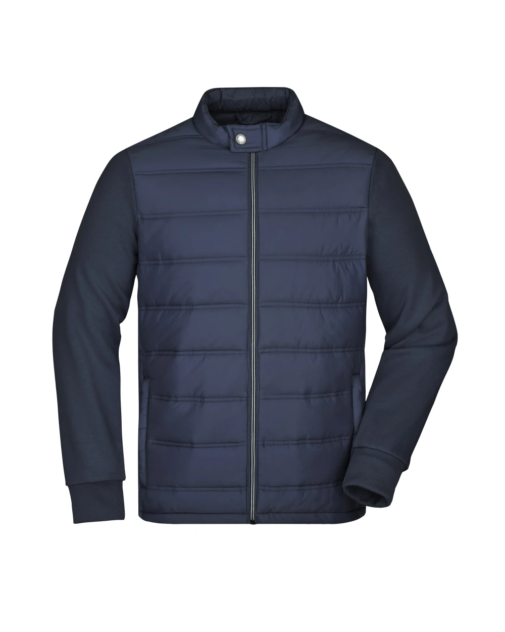 JAMES & NICHOLSON Men's Hybrid Sweat Jacket Jacken personalisierbar