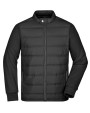 Jassen JAMES & NICHOLSON Men's Hybrid Sweat Jacket voor bedrukking &amp; borduring