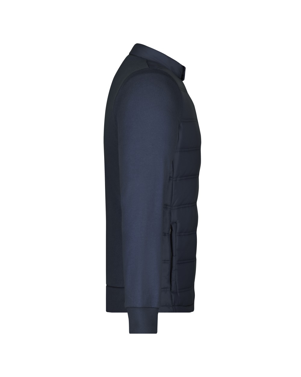 JAMES & NICHOLSON Men's Hybrid Sweat Jacket Jacken personalisierbar