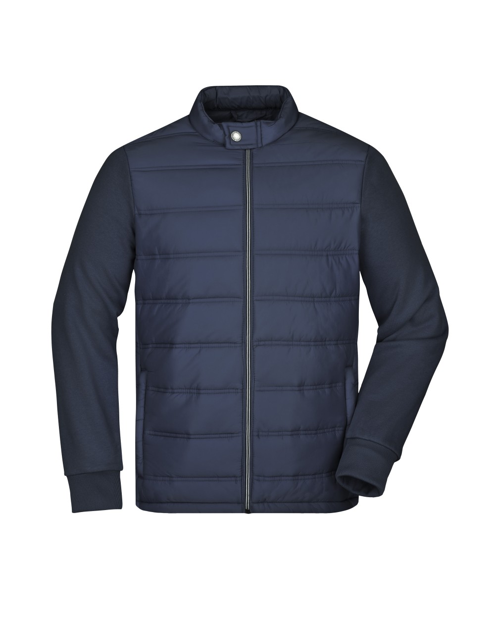 Vestes personnalisable JAMES & NICHOLSON Men's Hybrid Sweat Jacket