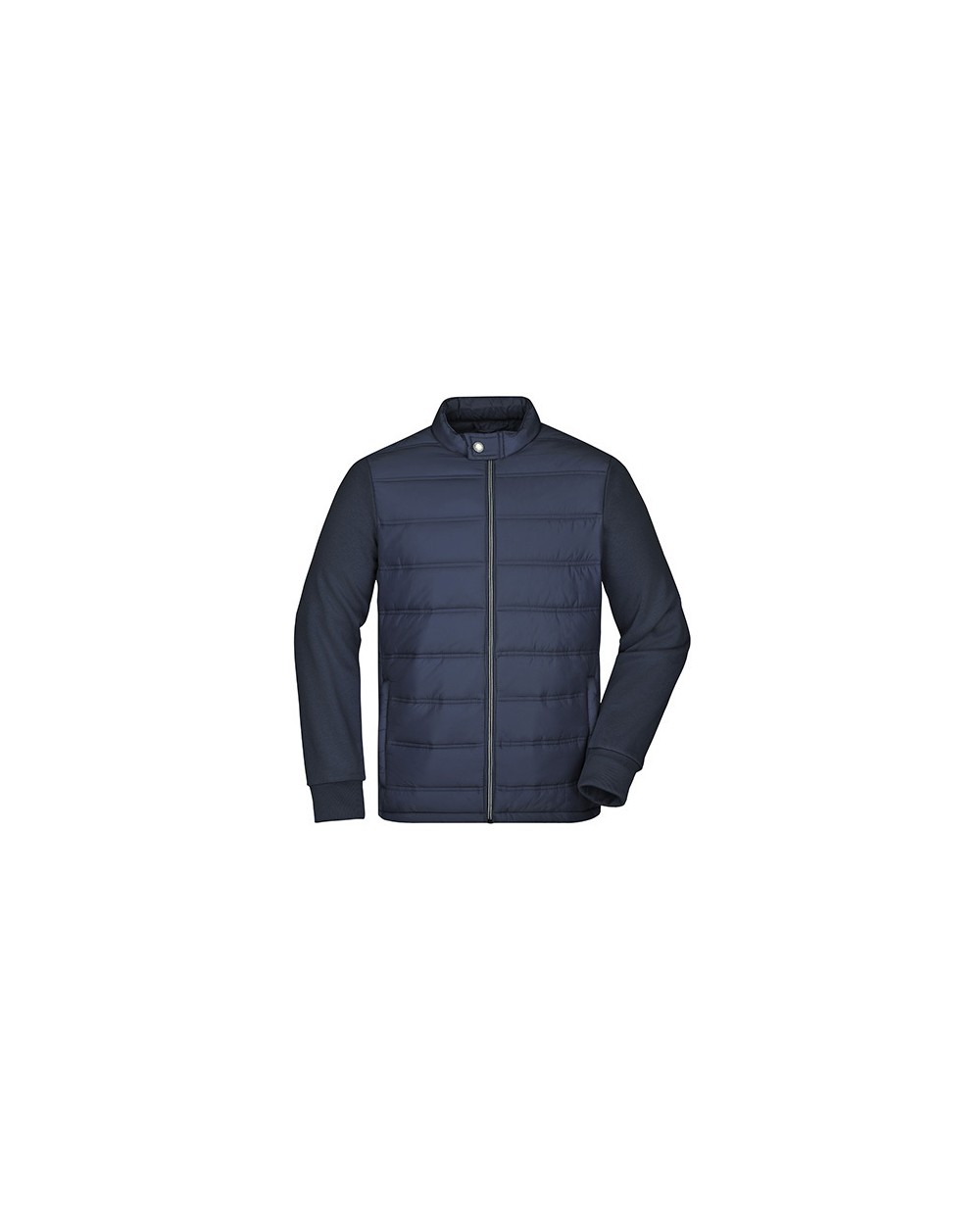 Jassen JAMES & NICHOLSON Men's Hybrid Sweat Jacket voor bedrukking &amp; borduring