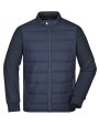 Jassen JAMES & NICHOLSON Men's Hybrid Sweat Jacket voor bedrukking &amp; borduring