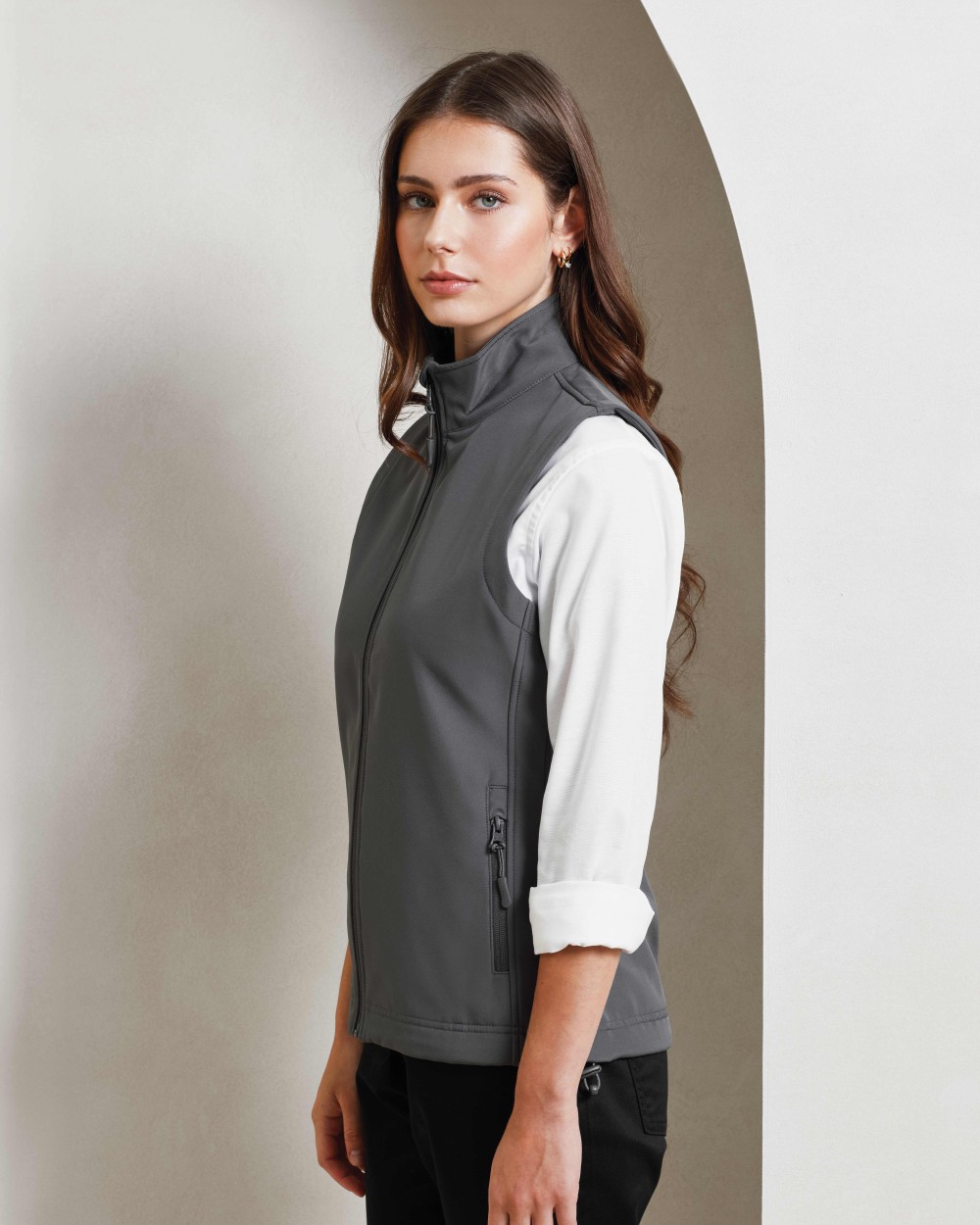 Vestes personnalisable PREMIER Veste sans manches Windchecker® en matériau recyclé à imprimer pour femme