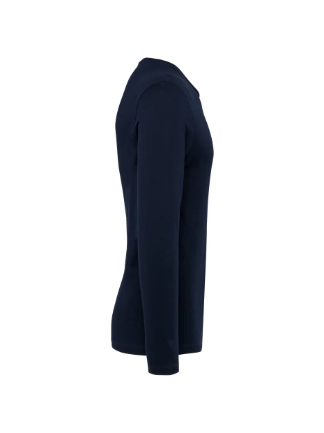 KARIBAN T-shirt Supima® col rond manches longues homme /api/colors/058f028c-f565-4146-9cba-11f5b0ade7a7 personnalisable