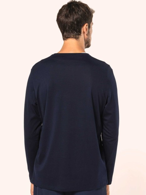 T-Shirts à personnaliser KARIBAN T-shirt Supima® col rond manches longues homme 