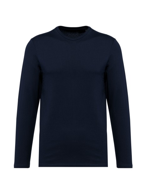 KARIBAN T-shirt Supima® col rond manches longues homme /api/colors/058f028c-f565-4146-9cba-11f5b0ade7a7 personnalisable