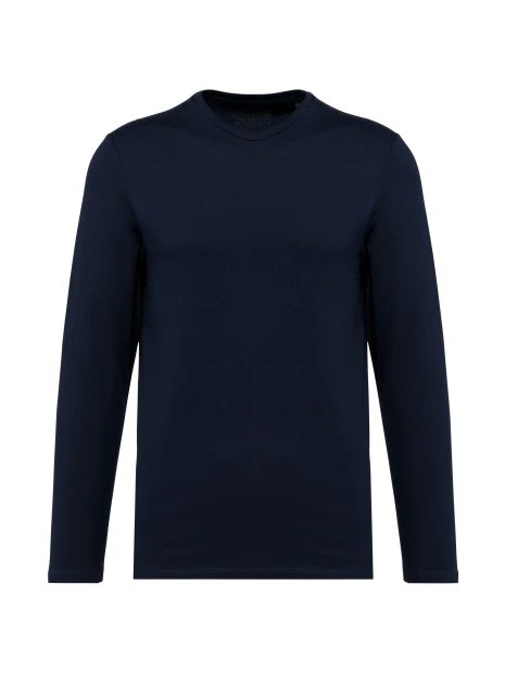 KARIBAN T-shirt Supima® col rond manches longues homme /api/colors/058f028c-f565-4146-9cba-11f5b0ade7a7 personnalisable
