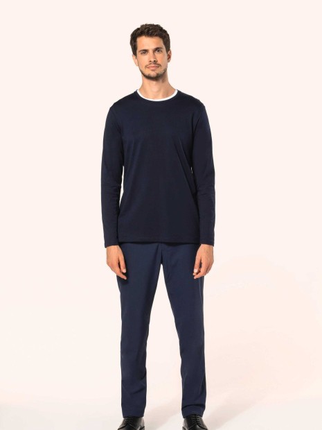 T-Shirts à personnaliser KARIBAN T-shirt Supima® col rond manches longues homme 