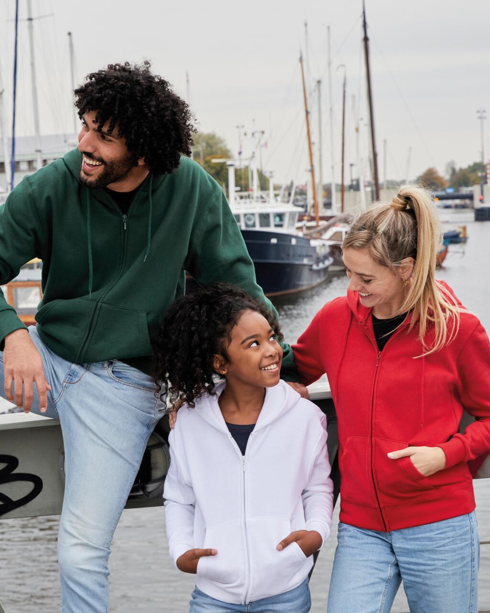 Sweaters & hoodies SG CLOTHING Hooded Full Zip Kids voor bedrukking &amp; borduring