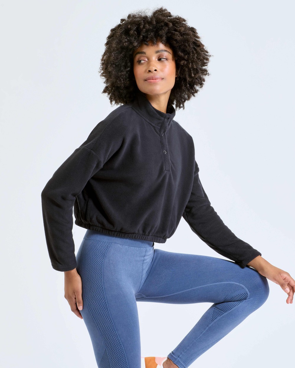 Laines polaires personnalisable TRIDRI Polaire à la coupe crop top pour femme TriDri®