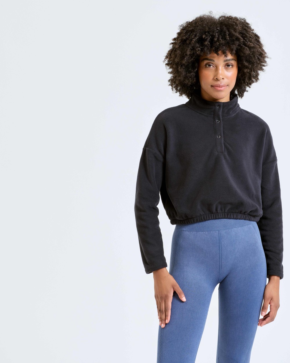 Laines polaires personnalisable TRIDRI Polaire à la coupe crop top pour femme TriDri®
