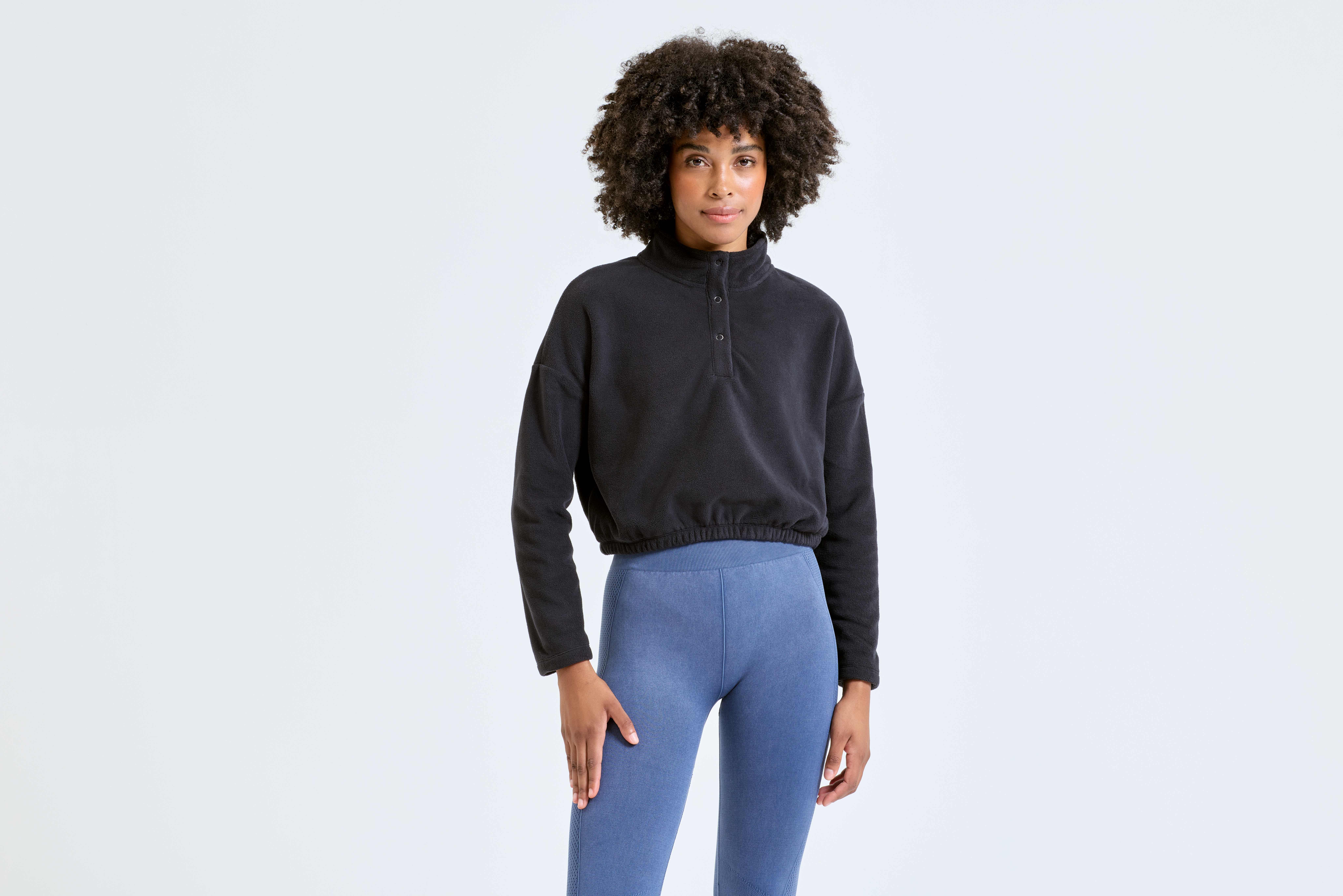 Laines polaires personnalisable TRIDRI Polaire à la coupe crop top pour femme TriDri®