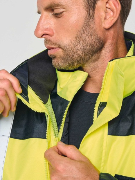 Vestes à personnaliser WK. DESIGNED TO WORK Parka de sécurité recyclée 4 en 1 unisexe 