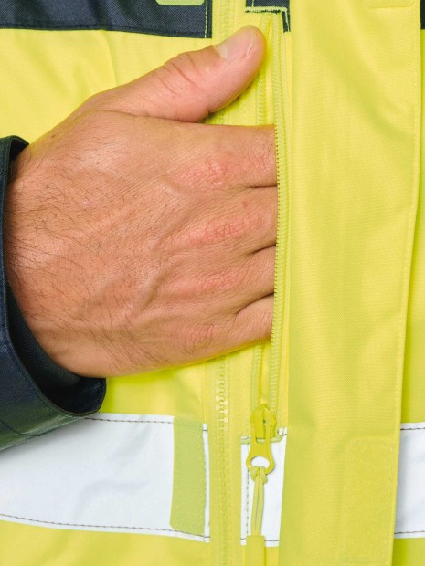 Vestes à personnaliser WK. DESIGNED TO WORK Parka de sécurité recyclée 4 en 1 unisexe 