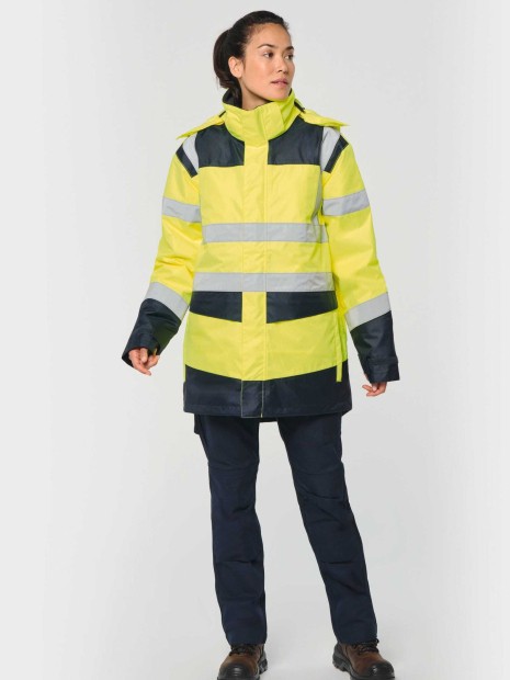 Vestes à personnaliser WK. DESIGNED TO WORK Parka de sécurité recyclée 4 en 1 unisexe 