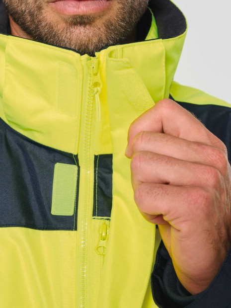 Vestes à personnaliser WK. DESIGNED TO WORK Parka de sécurité recyclée 4 en 1 unisexe 