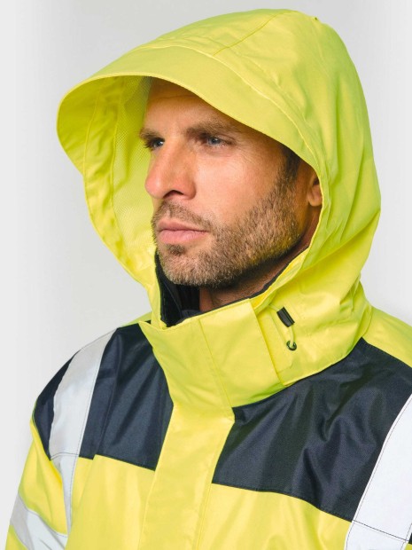 Vestes à personnaliser WK. DESIGNED TO WORK Parka de sécurité recyclée 4 en 1 unisexe 