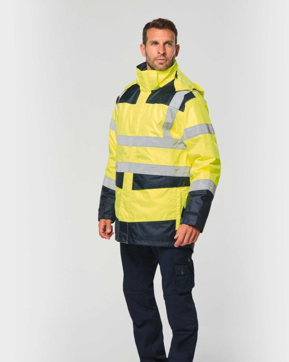 Vestes personnalisable WK. DESIGNED TO WORK Parka de sécurité recyclée 4 en 1 unisexe