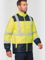 Vestes à personnaliser WK. DESIGNED TO WORK Parka de sécurité recyclée 4 en 1 unisexe 