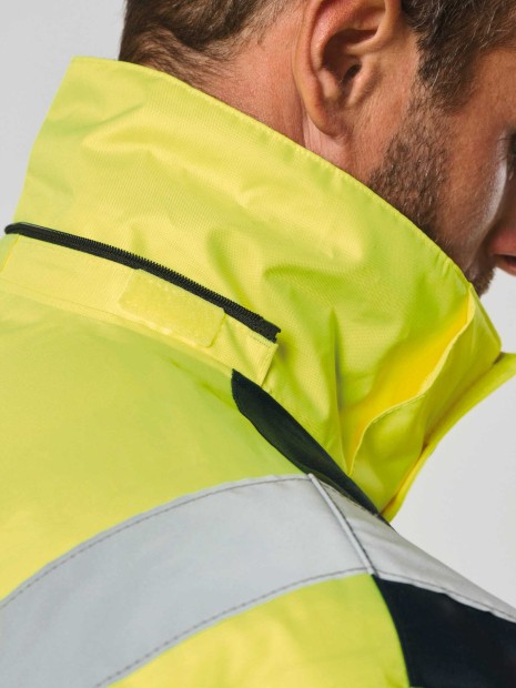 Vestes à personnaliser WK. DESIGNED TO WORK Parka de sécurité recyclée 4 en 1 unisexe 