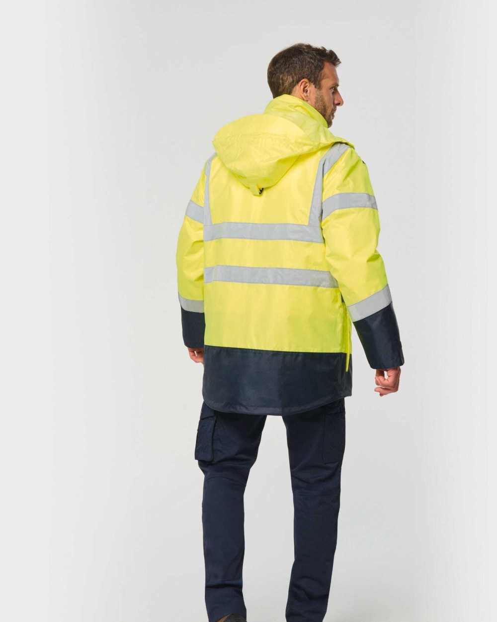 Jassen WK. DESIGNED TO WORK Gerecycled veiligheidsparka 4-in-1 voor bedrukking &amp; borduring