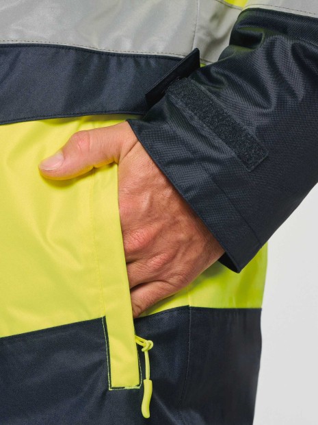 Vestes à personnaliser WK. DESIGNED TO WORK Parka de sécurité recyclée 4 en 1 unisexe 