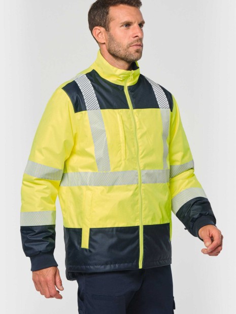 Vestes à personnaliser WK. DESIGNED TO WORK Parka de sécurité recyclée 4 en 1 unisexe 