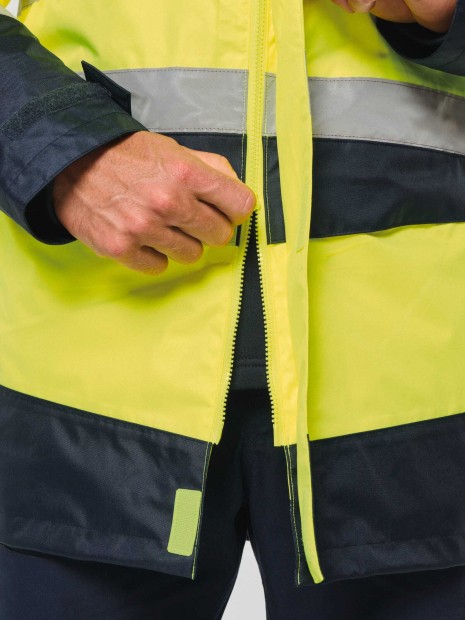 Vestes à personnaliser WK. DESIGNED TO WORK Parka de sécurité recyclée 4 en 1 unisexe 