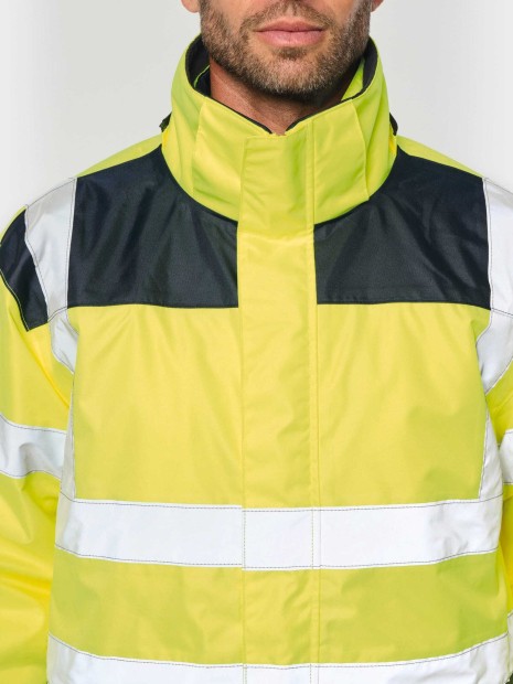 Vestes à personnaliser WK. DESIGNED TO WORK Parka de sécurité recyclée 4 en 1 unisexe 