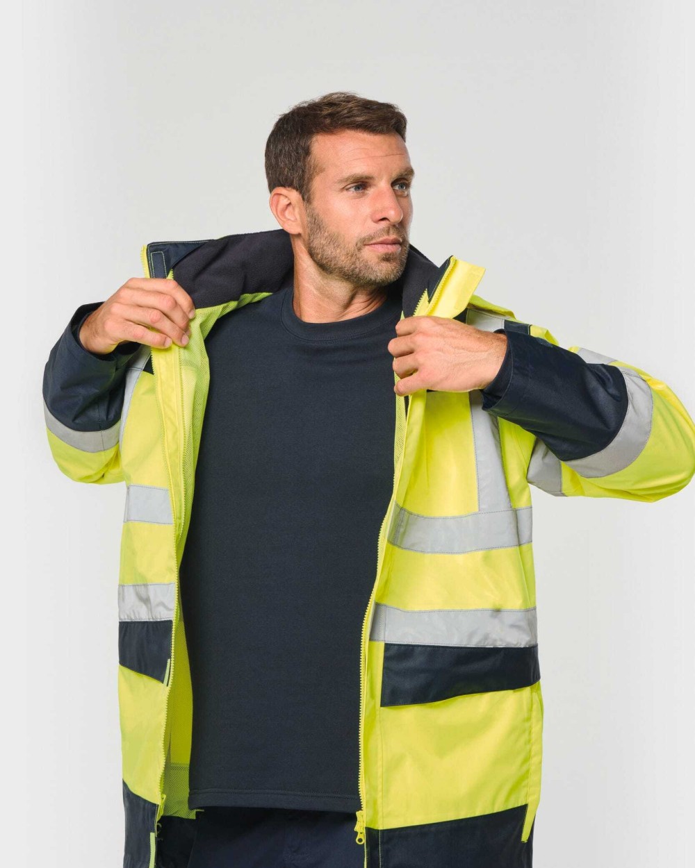 Jassen WK. DESIGNED TO WORK Gerecycled veiligheidsparka 4-in-1 voor bedrukking &amp; borduring