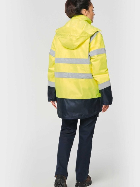 Vestes à personnaliser WK. DESIGNED TO WORK Parka de sécurité recyclée 4 en 1 unisexe 