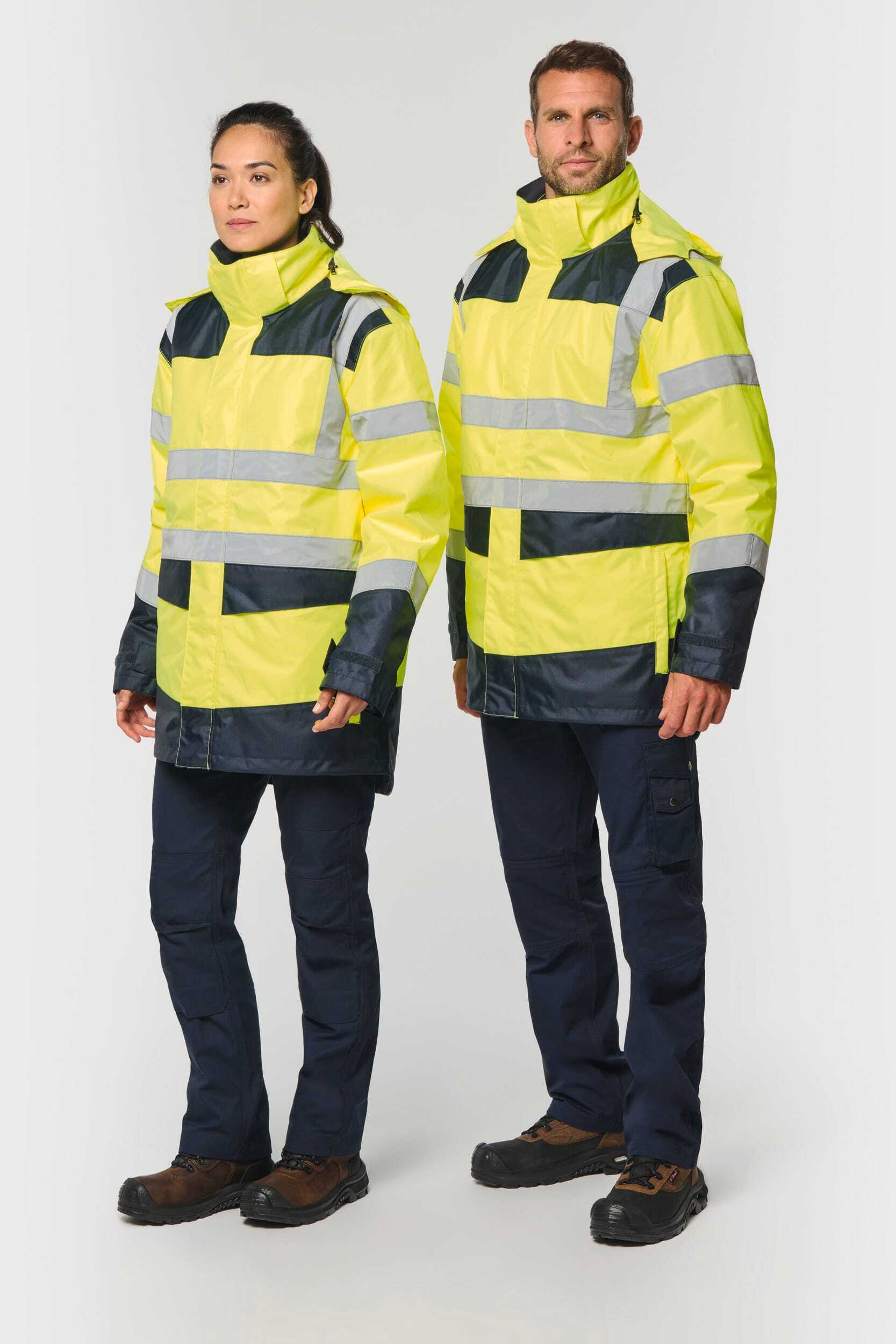 Vestes personnalisable WK. DESIGNED TO WORK Parka de sécurité recyclée 4 en 1 unisexe