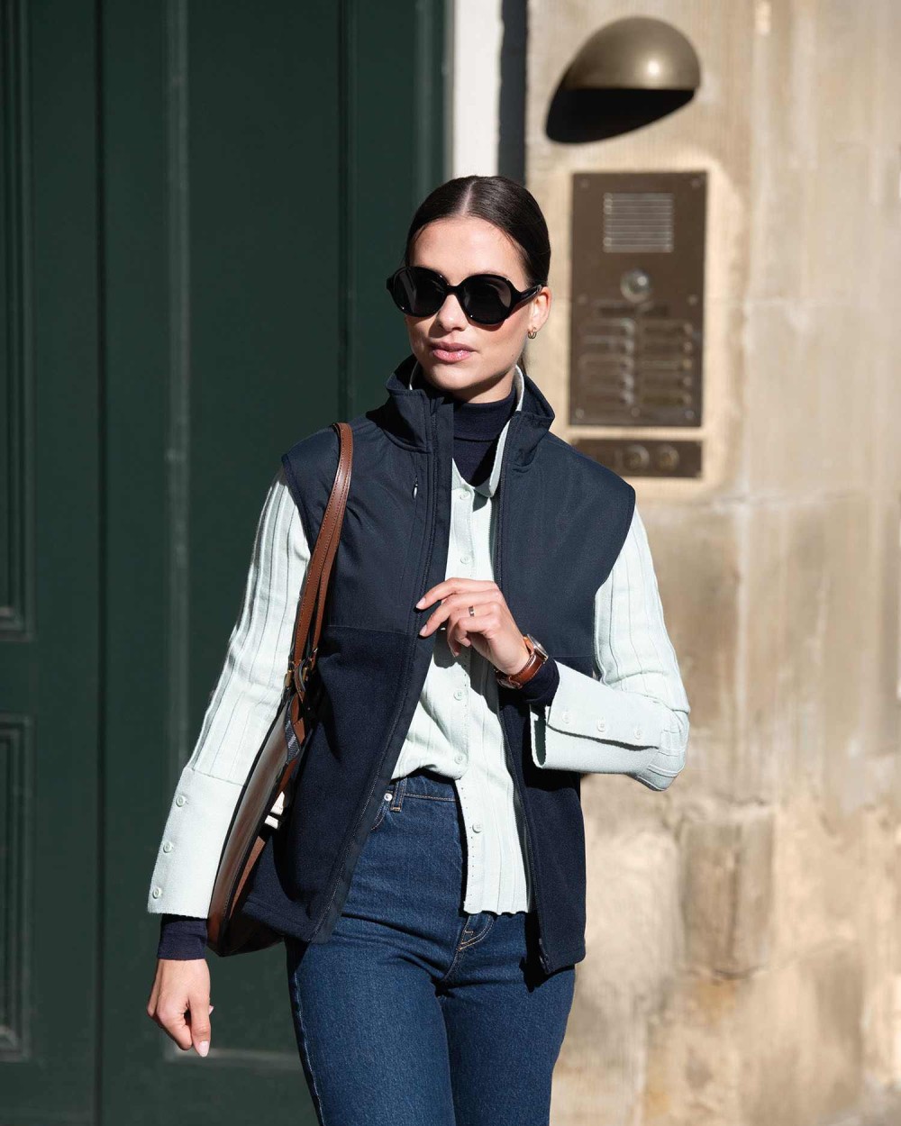 Jassen NIMBUS Highland - Fashionable yoke fleece vest voor bedrukking &amp; borduring